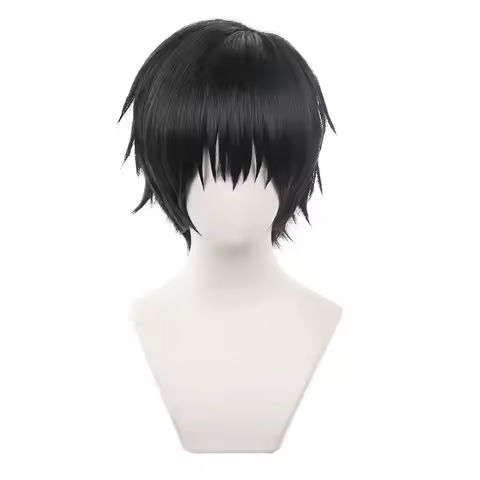 Anime Jujutsu Fushiguro Toji Cosplay Synthetic wig Short Black hair for men costumes Wigs
