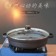 Cast Iron Pan Thickened Pancake Maker Old-Fashioned a Cast Iron Pan Non-Coated Non-Stick Frying Pan Heavy Flat Metal Pan