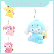 Dinosaur Plushie Kuromi Cute Melody Keychain Soft Ferret Plush 12cm