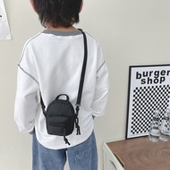 Girl New Style Influencer Bag Simple Canvas Small Bag Bag Children Korean Version Fashion Boy Fashio