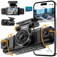 IIWEY N5 4 Channel Dash Cam 360° View, 1080P Front and Rear Inside, Left Right Dash Camera for Cars,