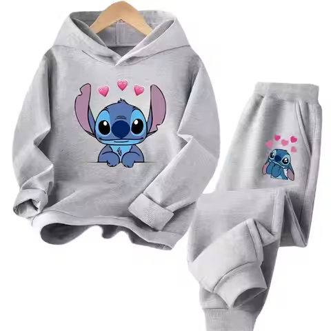 Aloha Stitch Sweatshirt Hoodies Fashion Pullover Anime Hoody Cartoons Girls Boy Kids Long sleeve Cas