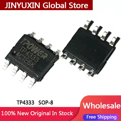 10-100Pcs TP4333 4333 SOP-8 Chip 4.2V 1A Mobile Power Synchronous Boost IC TPOWER Wholesale In Stock