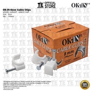 OK-IN 8mm Cable Clips 100pcs/box OK8CC-100P