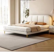 HOMIE LIFE Genuine leather bed frame เตียงมินิมอล 180 double bed bedroom เตียงนอน 6 ฟุต 5 ฟุต H16