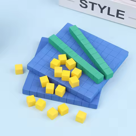 New 130Pcs Base Ten Blocks For Math Place Value Blocks Base 10 Math Manipulatives Number Concepts Ma