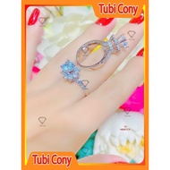 Women's ring N680-74-white with CZ Tubi Cony - Very classy to wear when going out or partying