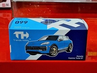 全新 TRENDS HOBBY DIECAST 099 1/64 PORSCHE CAYENNE TURBO GT WEISSACH BLUE 保時捷 SUV  合金 模型車 (頭冚可開)