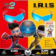 (Buy 1 Iris Free 1 Figures) Ejen Ali 2 Project I.R.I.S Infinity Retinal Intelligence System Decorati