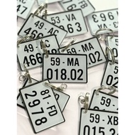 Motorcycle keychain for rent with 6x4 mica license plate