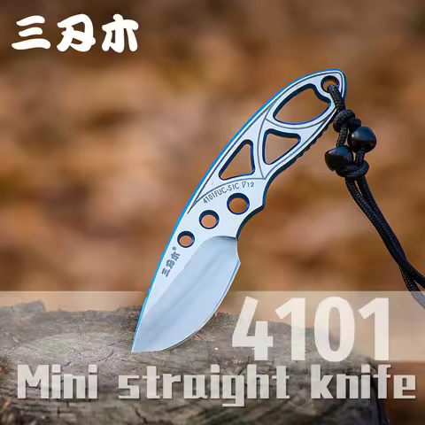 SANRENMU 4101 Pocket Knife 12c27 Outdoors Portable Mini Pocket Camping Edc Rescue Survival Tool Self