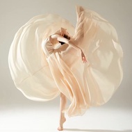 Váy Biểu Diễn Múa Cổ Điển Cho Trẻ Em Váy Rộng Hai Lớp 720 Độ Váy Voan Thực Hành Múa Cho Bé Gái Dưới