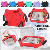 Kids Safe EVA Cartoon Cat Handle Stand Shockproof Protective Tablet Cover Case for Samsung Galaxy Ta