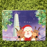 插畫明信片-聖誕老人遊台灣系列/台北101