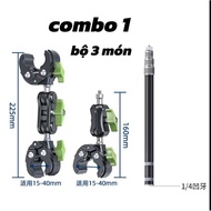 giá kẹp gắn xe chính hãng lanperte cho 360 action cam