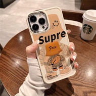 supreme bear Manvel spiderman branded luxu case for iphone 14 11 13 12 X XS Pro Max XR Mini xr 7 8 plus holiday indeed metal photo frame shockproof case