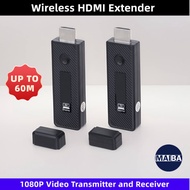 1080P 60M Wireless HDMI Video Transmitter Receiver Extender Display Screen Mirroring Adapter for PC 