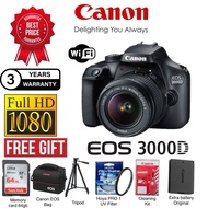 Canon EOS 3000D 18-55mm original Free💥Extra Battery Original/32gb/bag/tripod/hoya uv filter/