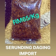 Pelbagai jenis serunding, keropok ikan parang asli, keropok baby, nissang, keropok jejari