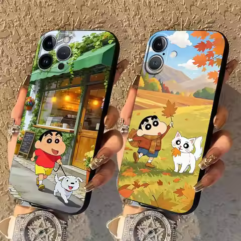 Cra-yons Shin-chans Funda Phone Cover Case for Apple iPhone 17 Pro Max 11 XR XS MAX 12 16 14 13 15 P