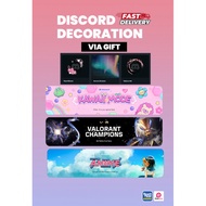 Discord Profile Decoration Nitro - Via Gift | READY STOCK