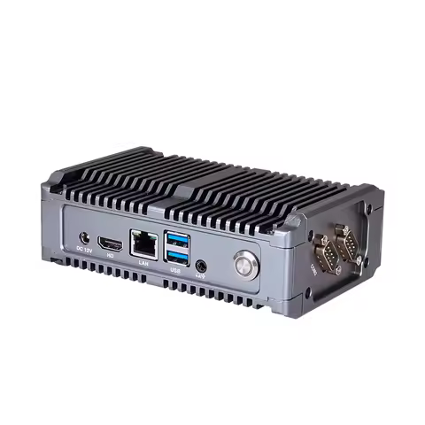 Ddr5 N100 Computer Rugged Fanless Industrial Embedded Linux Win Mini Pc Onboard 16GB Linux X86 POE 1