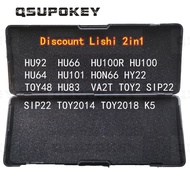 1PCS Big Lishi 2in1 Tool HU92 HU66 HU100R HU100 HU64 HU101 Locksmith Tools For a On Lishi