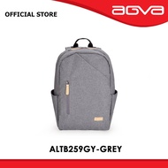 Agva Urban Denim Backpack 15.6'' with 15" Urban Denim Laptop Sleeve Grey