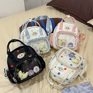 Korean Style Transparent Backpack Cute Mini Ita Bag for Girls  Casual Small School Bag