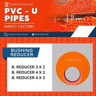 1PC Bushing Reducer PVC Orange Pipe Fittings 2" 3" 4" for Sanitary Pipe