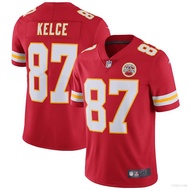 min Kansas City Chiefs NFL Football Jersey No.87 Kelce Tshirt Top Legend Jersey Loose Sport Tee Unisex
