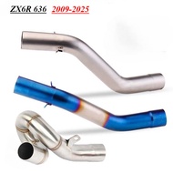 Slip-on LInk For ZX-6R 636 2009-2025 Exhaust System Modification Connect to 51MM/2" I.D Mufflers
