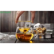 EZY4LIFE Glass Tea Mugs Glass Tea Cup with Infuser and Lid for Tea Steeping at Home and Office