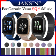 สาย Garmin Venu SQ 2 นาฬิกาอัจฉริยะ garmin Venu Sq สายรัดสแตนเลสของ Venu SQ 2 Music /Sq music สายนาฬ