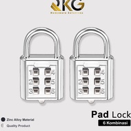 Casual Chic Saves 2 For Casual Clothing Sets RKG 3mm Number Padlock 6-Digit Number Padlock Code Lock