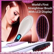 ORI‼️IRON HAIR SIKAT PELURUS RAMBUT ELEKTRIK ALAT PELURUS RAMBUT SIKAT LURUSKAN RAMBUT RAMBUT LURUS 