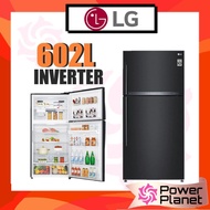 LG 602L Top Freezer 2 Door Inverter Fridge in Black Metal Finish GR-H802HQHM / GRH802HQHM