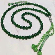 TASBIH BATU AKIK MESIR (HIJAU) / 100BIJI / SAIZ 8MM