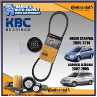 [J3] Aircon Belt / Aircon idler Pulley Set For Grand Carnival (sedona) , 2002-2014, Diesel , CONTINE