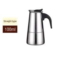 【EFH】 Geyser Moka Expresso Coffee Makers 4/6 Cups 304 Stainless Steel Coffee Moka Pot Maker Machine