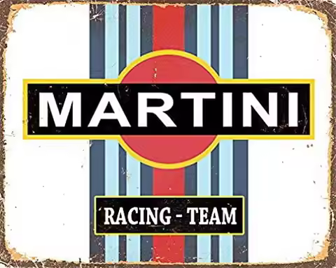 Martini Racing Sign Metal Vintage Style Nostalgic Advertising Wall Sign - Retro Art-aluminum sign