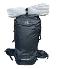 &lt;最新款&gt;Monte Equipment 50L 全拉鍊開袋設計超輕行山露營背囊黑魂版及藍格版