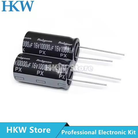 4pcs/lot 10000UF 16V 16*31.5mm Rubycon Aluminum Electrolytic Capacitor 10000uF16V 16V10000uF 16X31.5