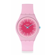 Swatch Radiantly Pink 34mm Silicone Strap Watch