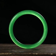 Jade bracelet ice planted emerald bracelet thin Round Bangle quartzite jade ice planted emerald bracelet