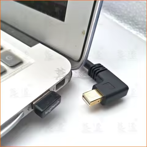 Thunderbolt 2 Mini DisplayPort Male To Female 90 Degree Up & Down & Left & Right Angled with Screw h