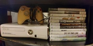 Xbox 360 主機 + 11隻games (內有2隻Kinect)