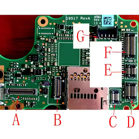 Lcd Touch Display Screen Flex FPC Connector Plug For Gopro Go Pro Camera Hero 6 7 Hero6 Hero7 Black 