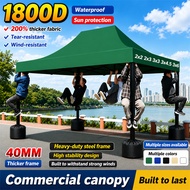 5 layers thickened Night Market Canopy 6x6 8x8 10x10 10x15 10x20Ft Full Black pole Frame Folding Can