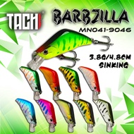 TACHI Barbarazilla Minnow 4.8cm/3.8g Gewang Killer Fishing Lure Hard Bait Casting Sebarau Bass PB Ke